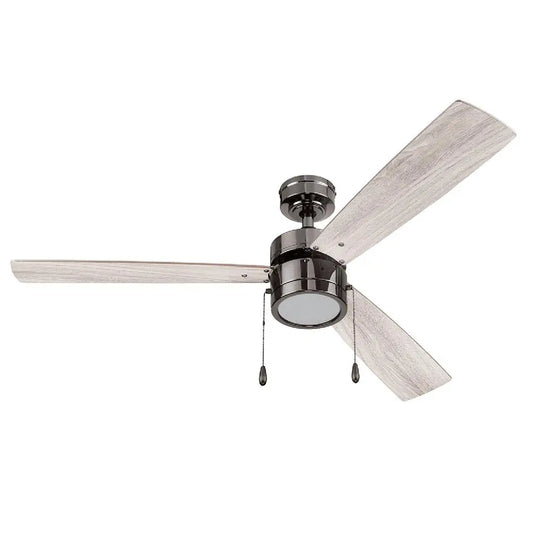 52 Inch Ceiling Fan, LED Light, Reversible Motor Quiet