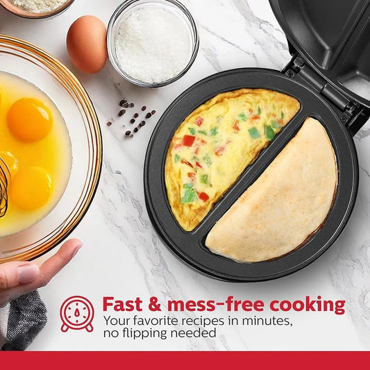 Omelet Maker, Stainless Steel, Non-Stick, Quick Easy Cooking