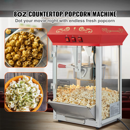 Electric Popcorn Maker Commercial Popper Machine Automatic