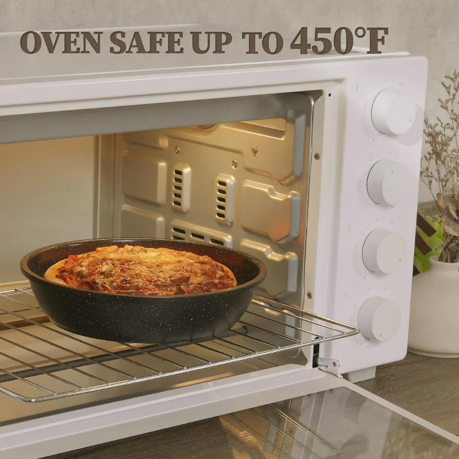 23Pcs Ceramic Cookware Set, Non Stick Pots and Pans