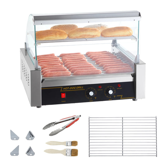 Hot Dog Roller Electric Machine Maker Barbecue Grill