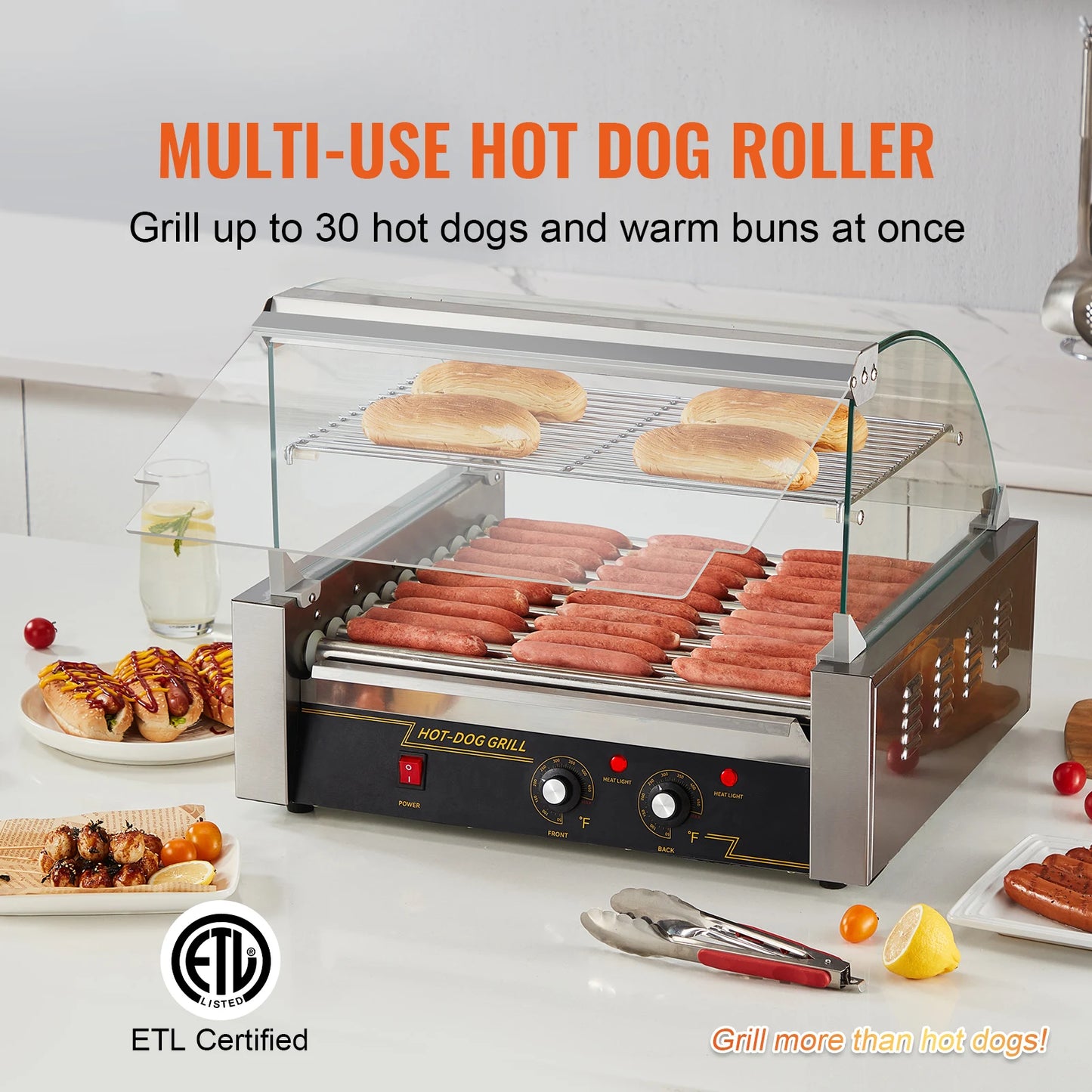 Hot Dog Roller Electric Machine Maker Barbecue Grill