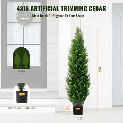 Artificial Cedar Trees Evergreen Cypress Plant