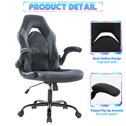 Office Desk Chair with Adjustable Armrests for Efficiency & Comfort