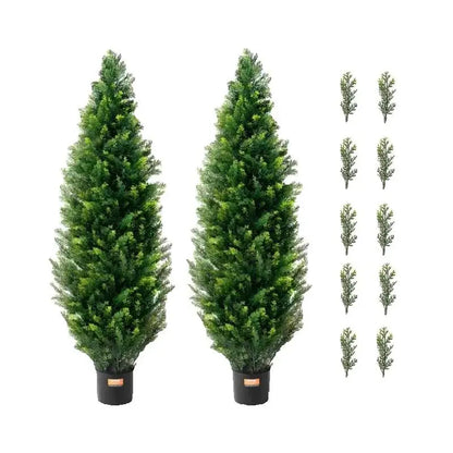 Artificial Cedar Trees Evergreen Cypress Plant