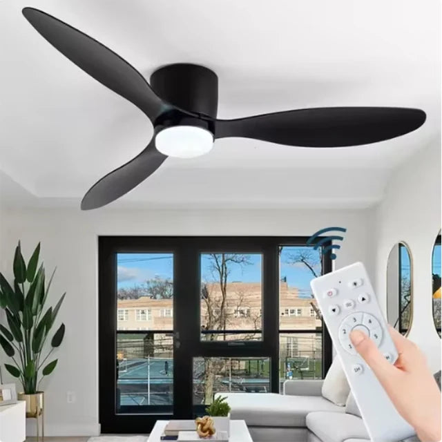 42/52 Inch Ceiling Fans Lights Led 3 Color 6 Speeds