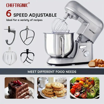 6 Speed Stand Mixer, 7 Quart, Stainless Steel Mixing Bowl