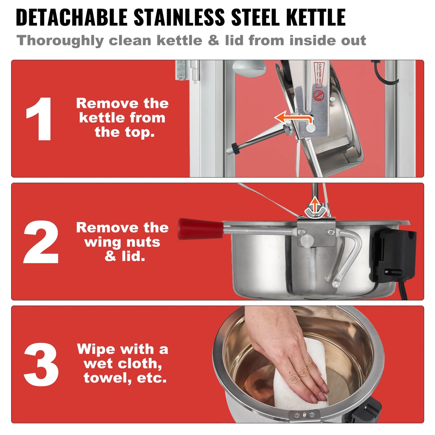 Electric Popcorn Maker Commercial Popper Machine Automatic