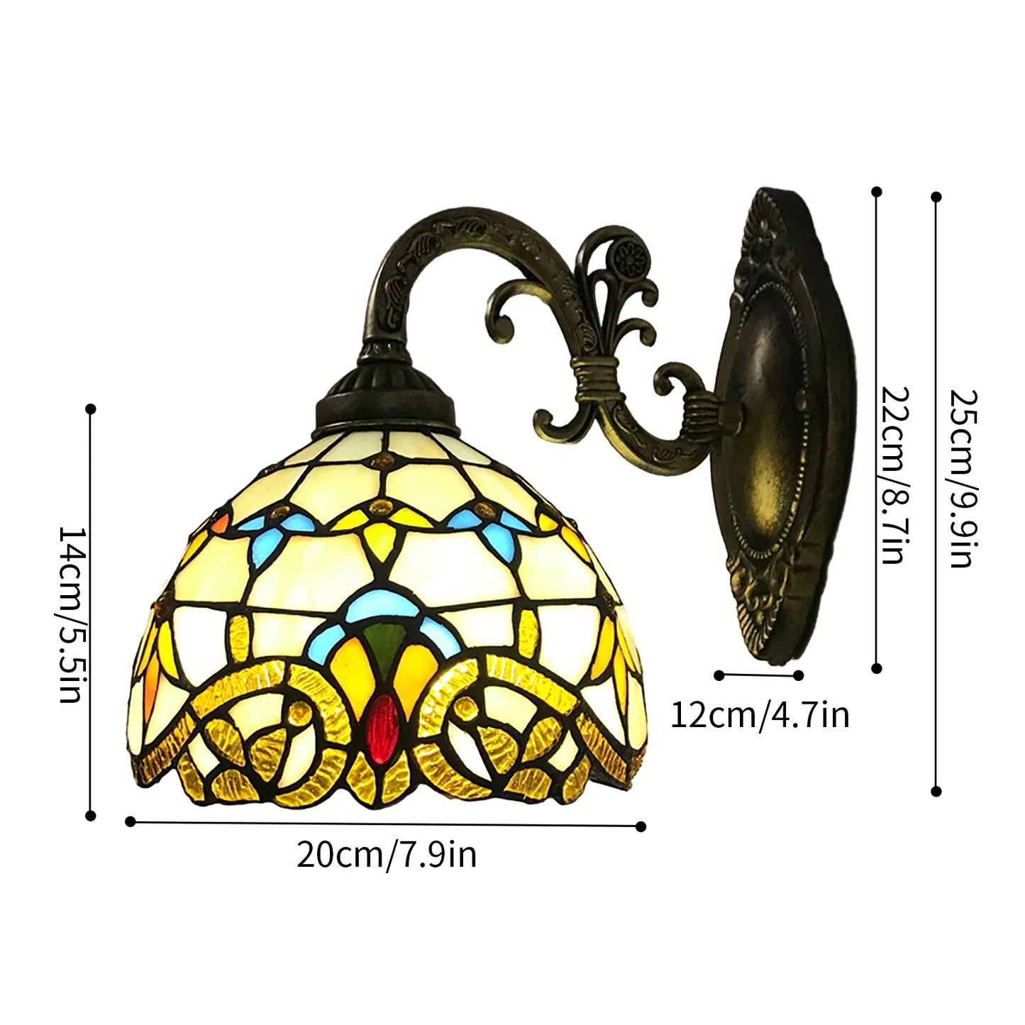 Wall Lamp Wall Light Indoor Vintage Dome Lamp