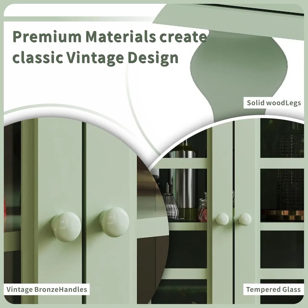 28 inches Cabinet with Glass Doors, Drawer, Modern Wood Storage