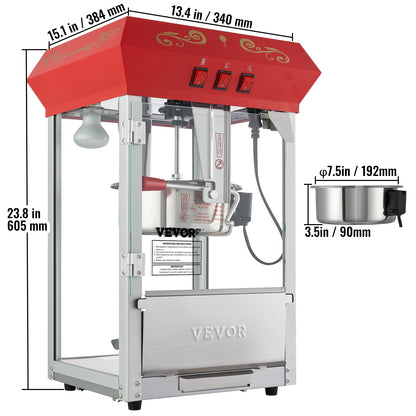 Electric Popcorn Maker Commercial Popper Machine Automatic