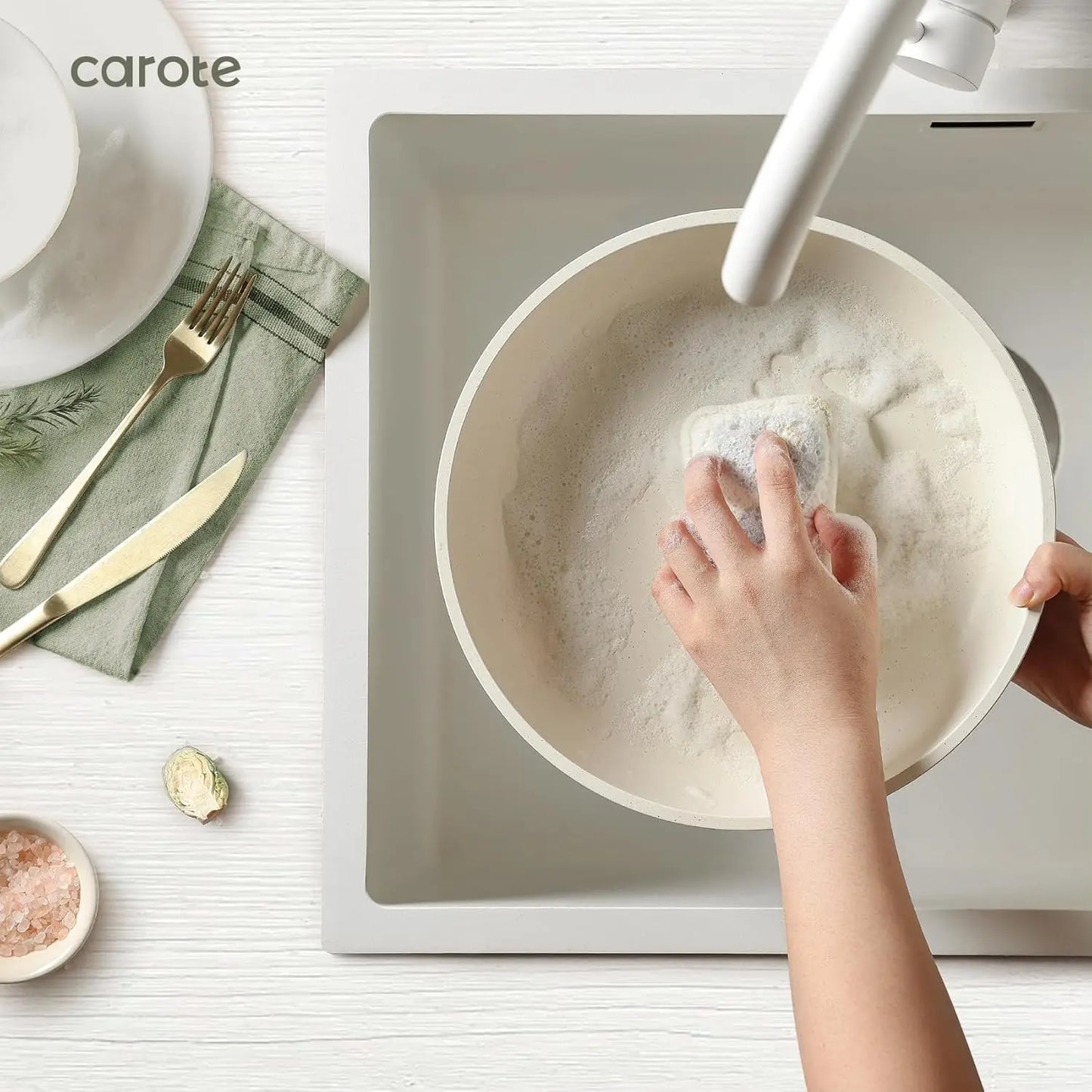 12pcs Pots and Pans Set, Nonstick Cookware Set Detachable Removable Handle