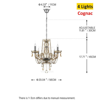 4/6/8/10/15 arms Crystal Chandelier Pendant Lights