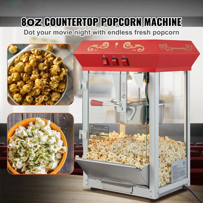 Electric Popcorn Maker Commercial Popper Machine Automatic