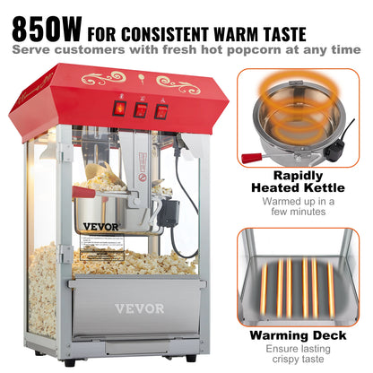 Electric Popcorn Maker Commercial Popper Machine Automatic
