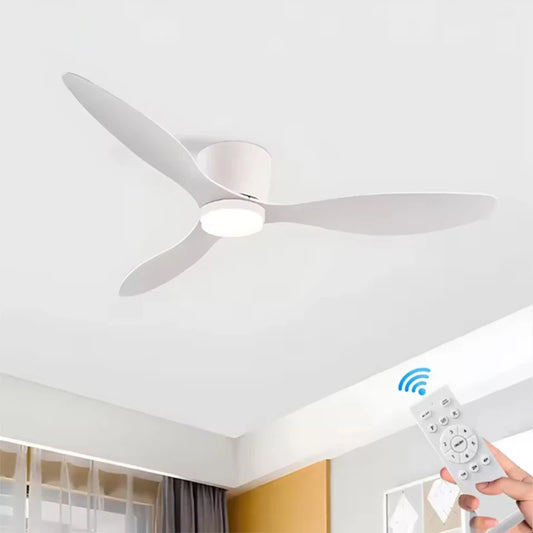 42/52 Inch Ceiling Fans Lights Led 3 Color 6 Speeds