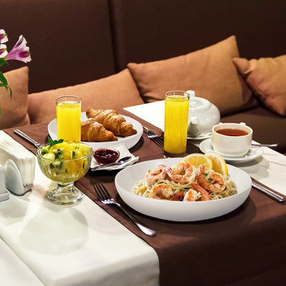 8" Pasta Bowls, 6 Pack set, Porcelain, Pasta Plates, Large Shallow